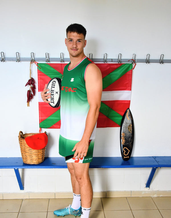Débardeur d'entraînement rugby "Le Basque"