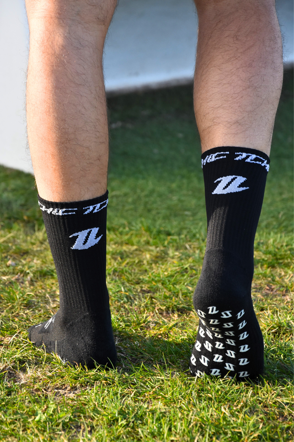 Chaussettes rugby détail grip antidérapant haute adhérence