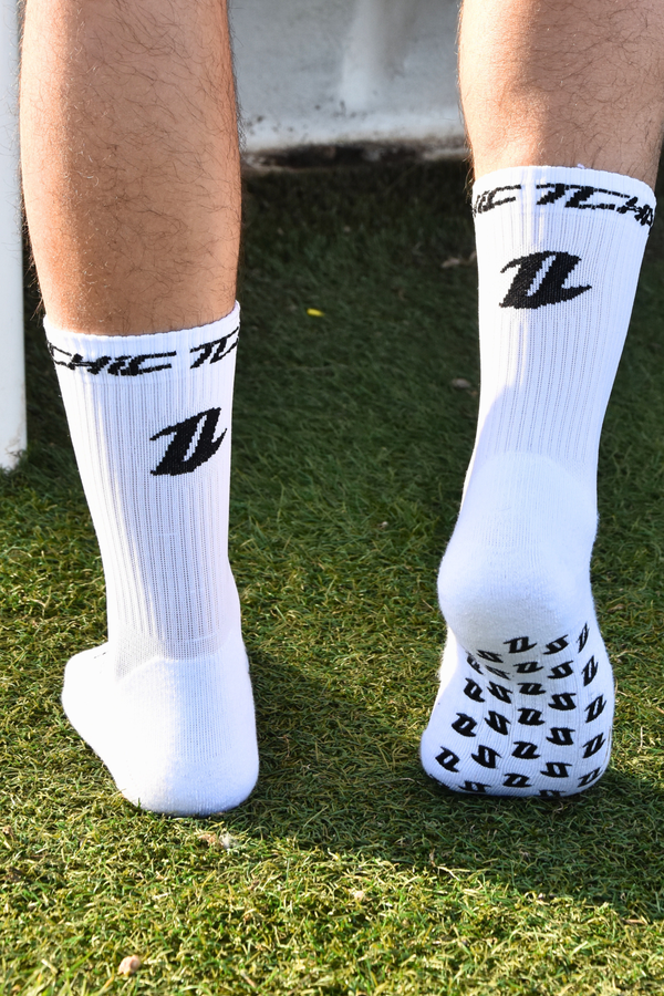 Chaussettes rugby détail grip antidérapant haute adhérence