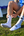 Chaussettes rugby grip blanches portées maintien optimal