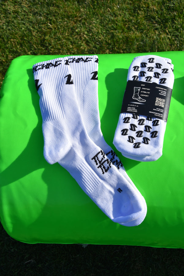 PACK DUO : Chaussettes Grip + Chaussettes Training blanches