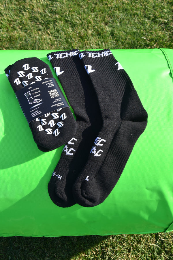 PACK DUO : Chaussettes Grip + Chaussettes Training noires