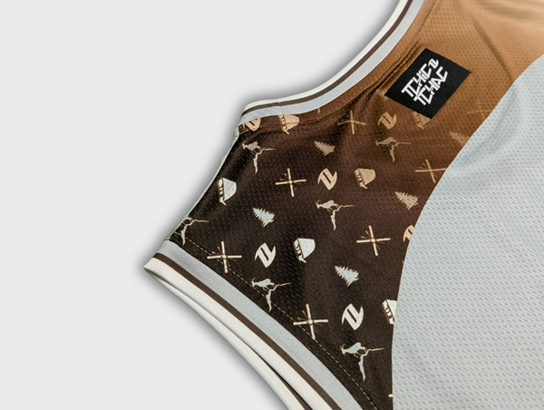 Débardeur rugby L'Alpin détail face design régional