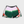 Short rugby Signature Le Basque rouge vert blanc vue de face Terre de Rugby