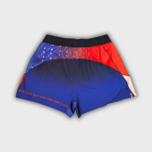 Short rugby Signature Le Français bleu blanc rouge vue arrière Terre de Rugby