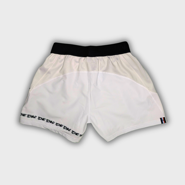 Short rugby Signature blanc vue arrière