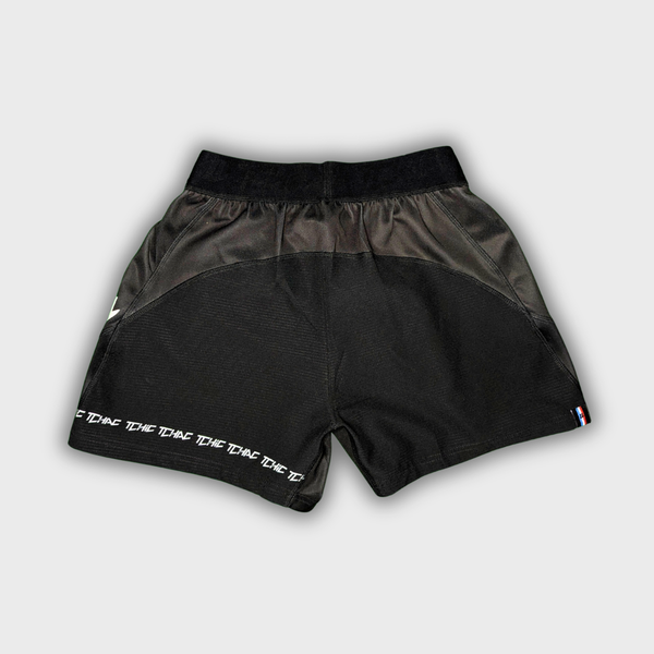 Short rugby Signature noir vue arrière