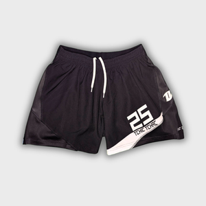 Short rugby Signature noir vue de face